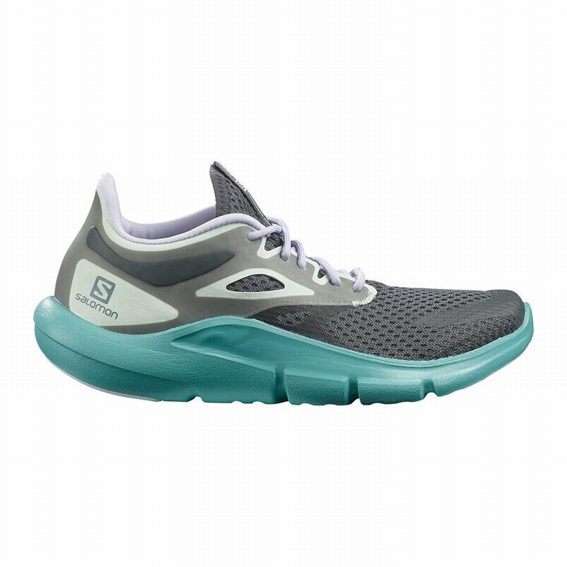 Salomon Singapore Womens Road Running Shoes - PREDICT MOD Dark Green/Purple | 21056-XRSO